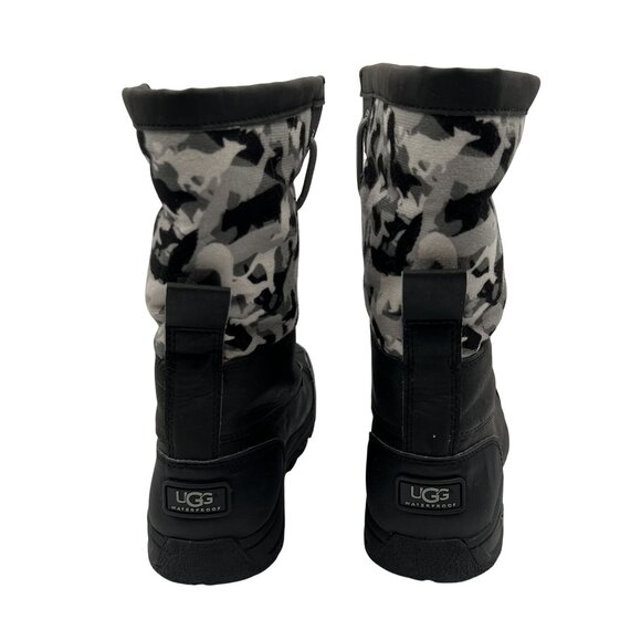 UGG Kids Butte II Back Gray Country Camo Boot Size 5 Waterproof Lace-Up Boots - Picture 4 of 14